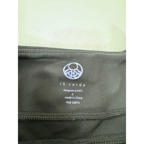 "Te Verde" Black ,Stretch Pants, Warm, Zipper, Gym, Yoga, Comfy, Workout Pants - Picture 3 of 5